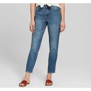 High Rise Straight Crop Jeans Womens SIZE 00 Stretch 26x26.5 Universal Thread